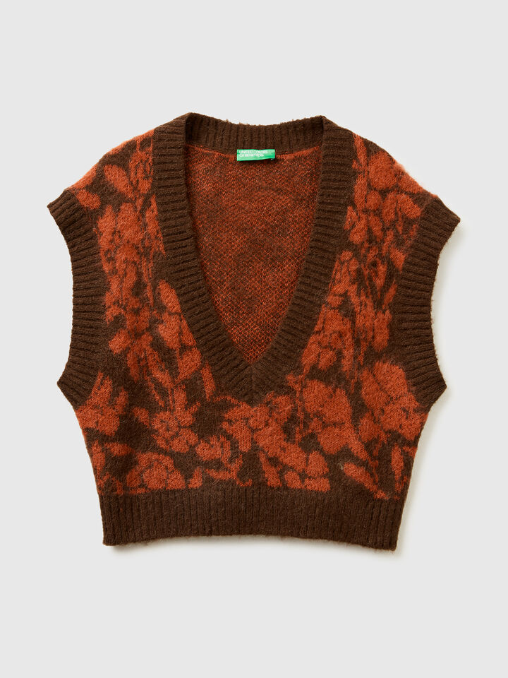 S/L V NECK SWEATER Femme image number 5